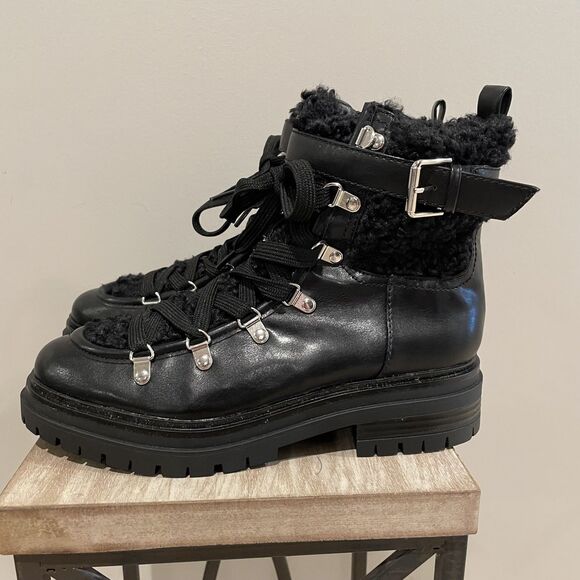 Circus by Sam Edelman Black Combat Boots Women’s Size 8 1/2  New - Picture 1 of 12